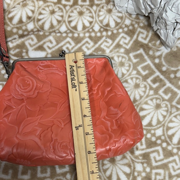 Patricia Nash Embossed Coral Wristlet - Picture 10 of 14